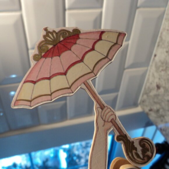 vintage Christmas wooden pull string ornament - Picture 3 of 4